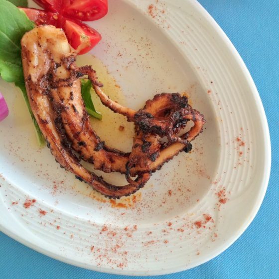 Ahtapot Izgara, Le Cafe Restaurant, Yalıkavak, Bodrum