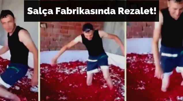 Salça Fabrikasında Rezalet