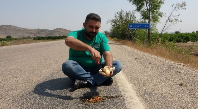 asfaltta sucuklu yumurta