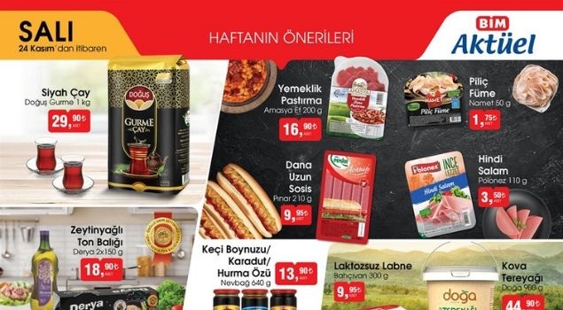 BİM 24 Kasım Aktüel Gurme Ürünler Kataloğu