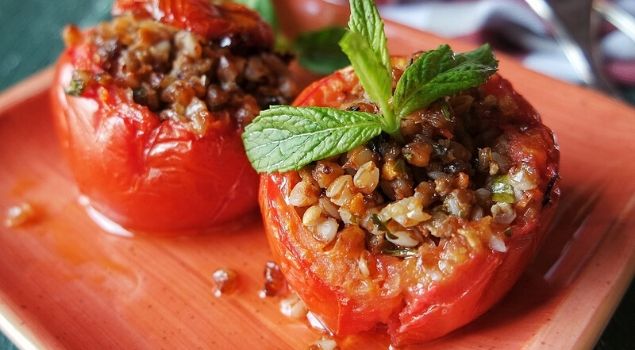 etli domates dolması