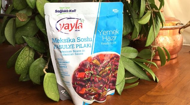 Meksika Soslu Fasulye Pilaki