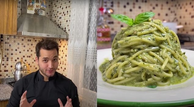Pesto Soslu Spagetti