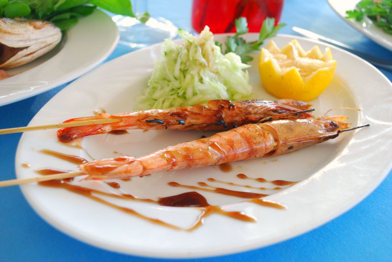 Izgara Karides, Le Cafe Restaurant, Yalıkavak, Bodrum